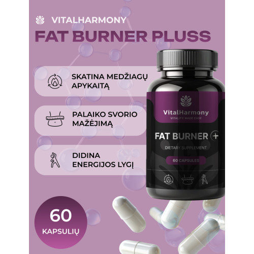 Vitalharmony Fat Burner + Tõhus rasvapõletaja 60 kapslit