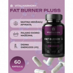 Vitalharmony Fat Burner + Tõhus rasvapõletaja 60 kapslit