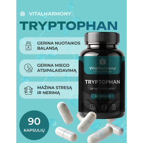 Vitalharmony Tryptophan Toidulisand 90 kapslit