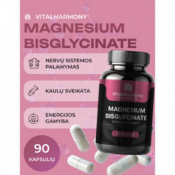 Vitalharmony Magnesium Bisglycinate Magneesium-bisglütsinaat toidulisand 90 kapslit