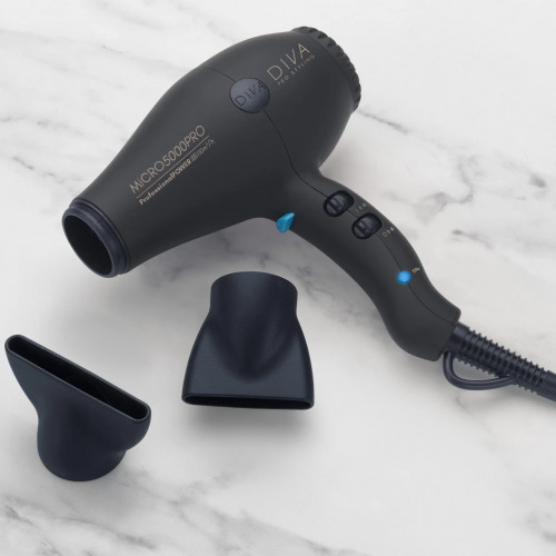 Diva Pro Styling Micro 5000 Pro Dryer Föön Black
