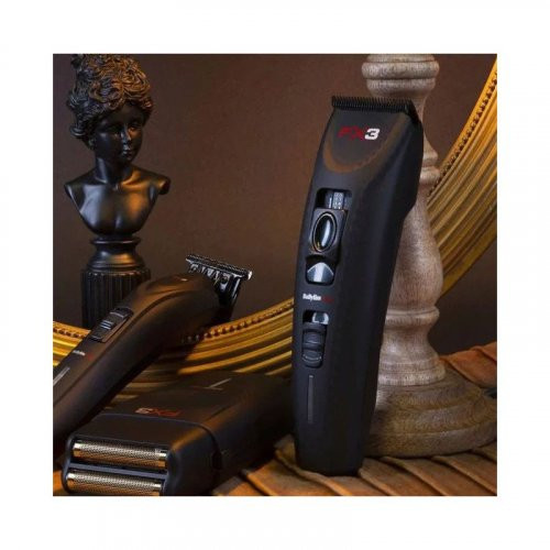 BaByliss PRO Black Titanium Double Foil Shaver Mobiilne laetav juukselõikur Black