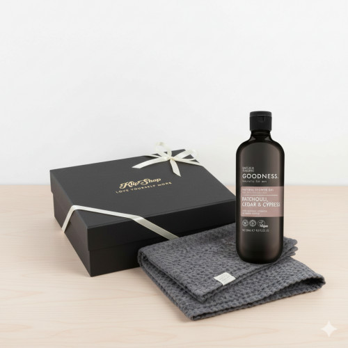 KlipShop Shower Gel and Towel Gift Set for Men Kinkekomplekt meestele