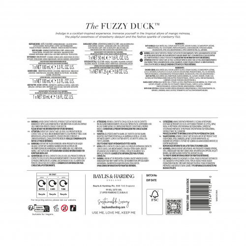 Baylis & Harding The Fuzzy Duck Cotswold Cocktails Luxury Pamper Present Gift Set Kinkekomplekt
