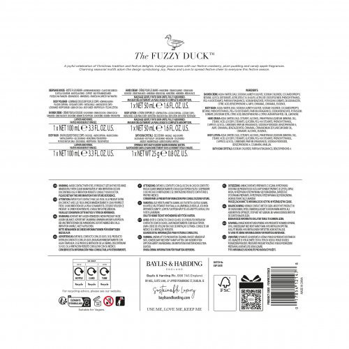 Baylis & Harding The Fuzzy Duck Winter Wonderland Luxury Pamper Gift Set Pidulik kehahoolduskomplekt