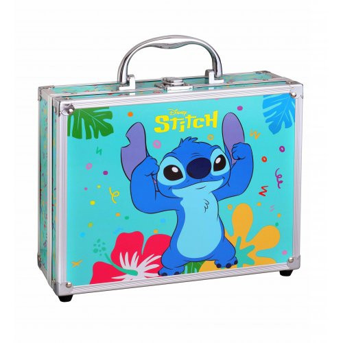 Disney Stitch Makeup Case with Folding Trays grožio lagaminas 1 tk