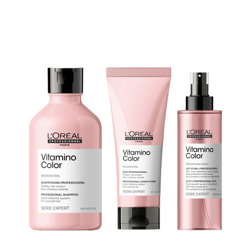 KlipShop Vitamino Color Resveratrol Hoolduskomplekt värvitud juustele