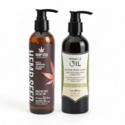Hemp Seed Bath & Shower Gel and Shave Cream Kehahoolduse komplekt