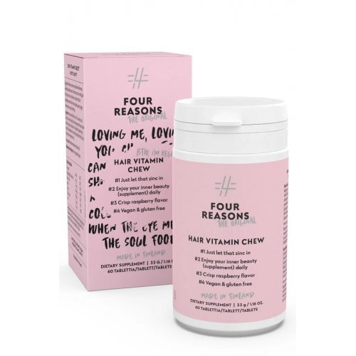 Four Reasons Original Hair Vitamin Chew Vitamiinid juustele 60 tablečių