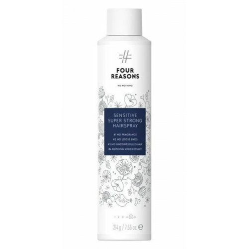 Four Reasons No Nothing Sensitive Super Strong Hairspray Lõhnatu, eriti tugev hoidvusega juukselakk 300ml