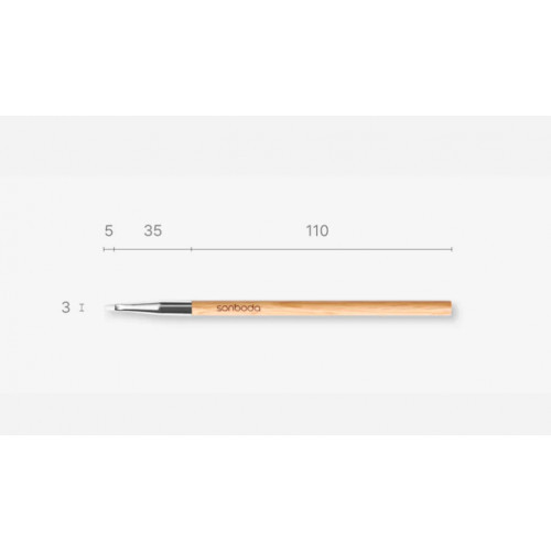 SONBODA 14 Spot Concealer Vegan Brush Vegan-pintsel peitekreemi jaoks 1 tk