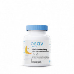 Osavi Melatonin with Valerian & Lemon Balm 1mg Melatoniin 1 mg koos palderjaniga ja melissaga 120 kapsulit