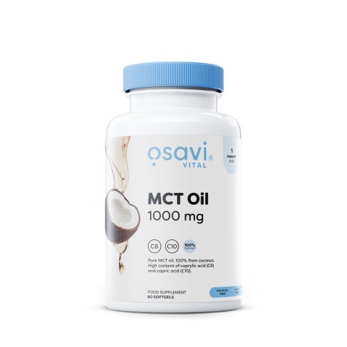 Osavi MCT Oil Toidulisand MCT õli 1000 mg 60 kapslit