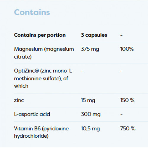 Osavi Magnesium Balance & Relax Magneesium, tsink ja B6-vitamiini kompleks 90 kapslit