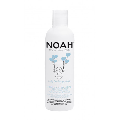 Noah Kids Shampoo Milk And Sugar For Frequent Washing Šampoon lastele igapäevaseks kasutamiseks 250ml