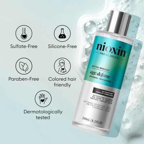 Nioxin Pro Clinical Age Defense Shampoo Detoksifitseeriv šampoon 240ml
