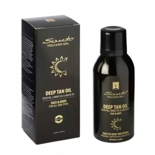 Santo Volcano Spa Deep Tan Oil Face & Body Päevitusõli näole ja kehale 100ml