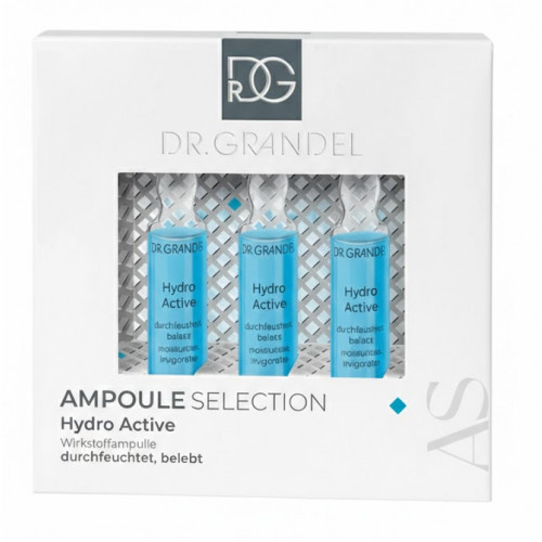 Dr. Grandel Ampoule Selection Hydro Active Kontsentreeritud ampullid, mis niisutavad ja värskendavad nahka 3x3ml