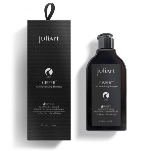 JuliArt Cisper Oily Scalp Hair Revitalizing Shampoo Šampūnas riebiai galvos odai 220ml
