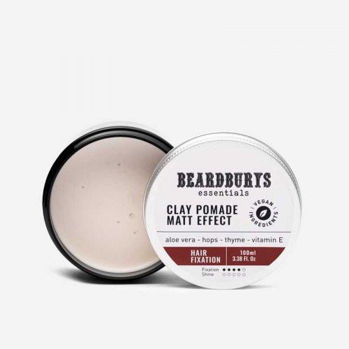 Beardburys Essentials Wax Clay Pomade Matt Effect Mati efektiga juuksepumat 100ml