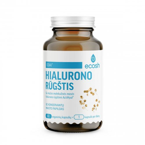 Ecosh Hyaluronic Acid with ActiHyal Hüaluroonhape koos ActiHyaliga 60 kapslit