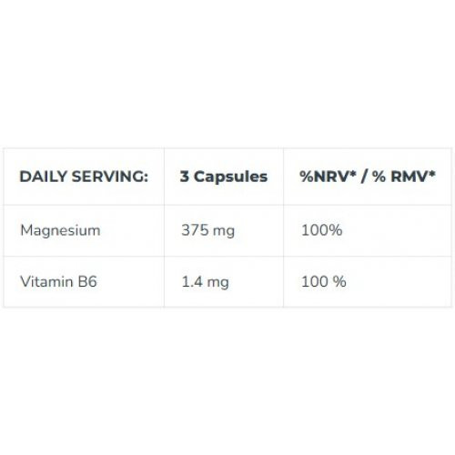 Iconfit Magnesium B6 375mg Magneesiumi ja B6-vitamiini kapslid 90 kapslit