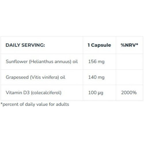 Iconfit Vitamin D3 4000IU Immune Support Toidulisand 90 kapslit