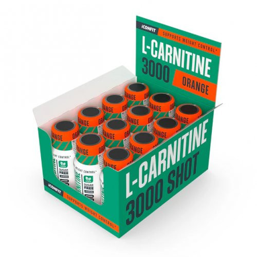 Iconfit L-Carnitine 3000 Shot Treeningueelne toidulisand 60ml