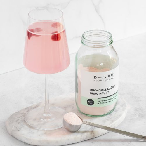 D-LAB Nutricosmetics Pro-Collagène Peau Neuve Firms & Protects the Skin Kollageen ilusa naha jaoks 185g