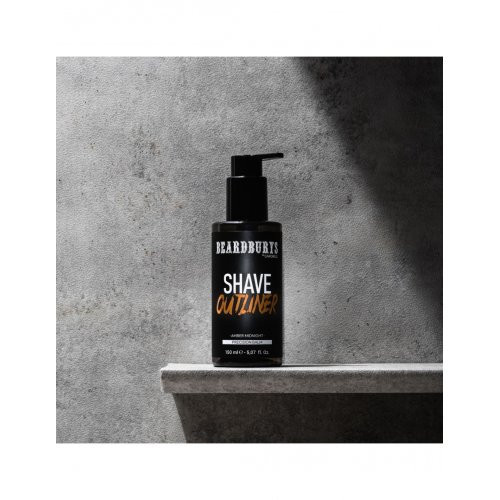 Beardburys Amber Midnight Precision Shaving Gel Outliner Raseerimisgeel 150ml