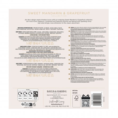 Baylis & Harding Sweet Mandarin & Grapefruit Luxury Wash Bag Gift Set Kinkekomplekt