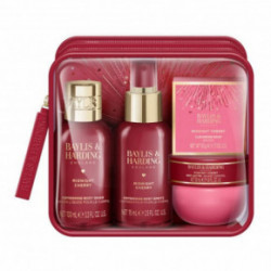 Baylis & Harding Midnight Cherry Luxury Travel Wash Bag Gift Set Kinkekomplekt