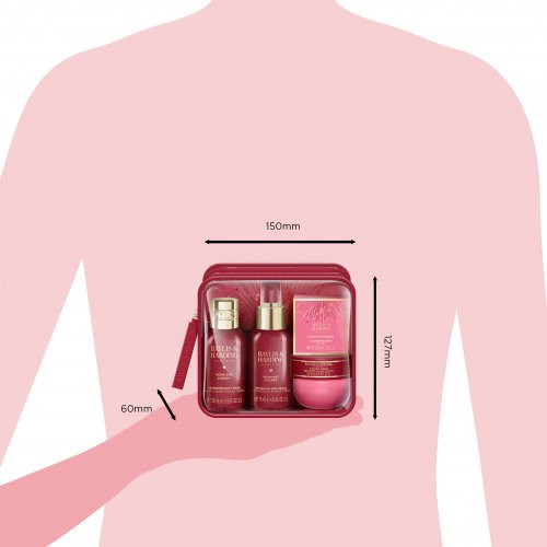 Baylis & Harding Midnight Cherry Luxury Travel Wash Bag Gift Set Kinkekomplekt