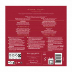 Baylis & Harding Midnight Cherry Luxury Travel Wash Bag Gift Set Kinkekomplekt