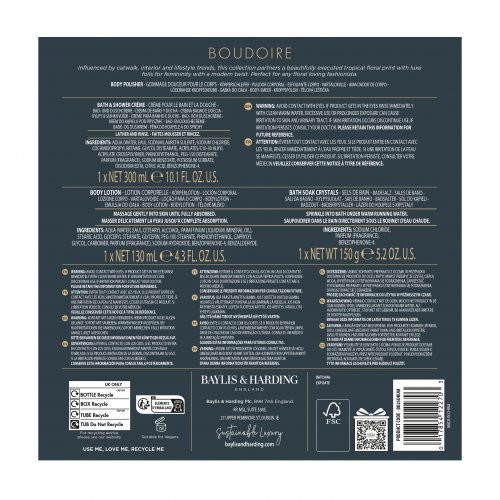 Baylis & Harding Boudoire Luxury Drum Gift Set Kinkekomplekt