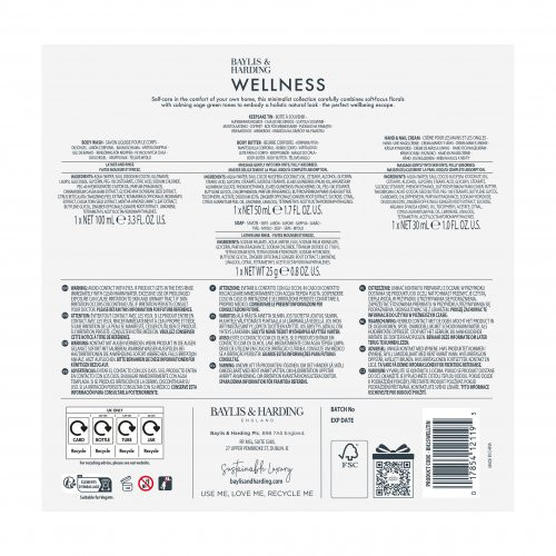 Baylis & Harding Wellness Tin Of Treats Gift Set Kinkekomplekt