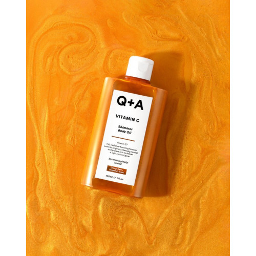 Q+A Vitamin C Shimmer Body Oil Sädelev kehavõie 150ml