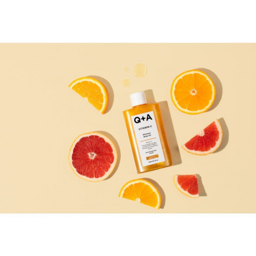 Q+A Vitamin C Shimmer Body Oil Sädelev kehavõie 150ml