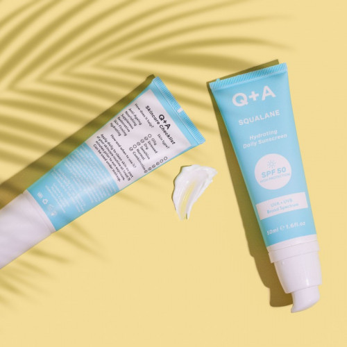 Q+A Squalane Hydrating Face Cream SPF50 Niisutav näokreem päikesekaitsefaktoriga 50ml