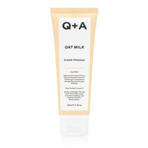 Q+A Oat Milk Cream Cleanser Kreemjas näopuhastusgeel 125ml