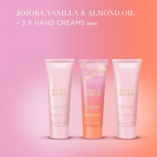 Baylis & Harding Jojoba, Vanilla & Almond Oil Luxury Hand Treats Gift Set Käekreemide komplekt