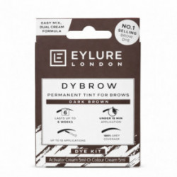 Eylure Dybrow Permanent Tint For Brows Kit Kulmude värvimise komplekt Dark Brown
