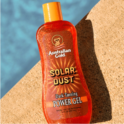 Australian Gold Solar Dust Dark Tanning Power Päevitusgeel koos säraga 236ml