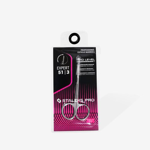 Staleks Expert 51 Cuticle Scissors With Hook Professionaalsed küünenaha käärid konksuga Type 3