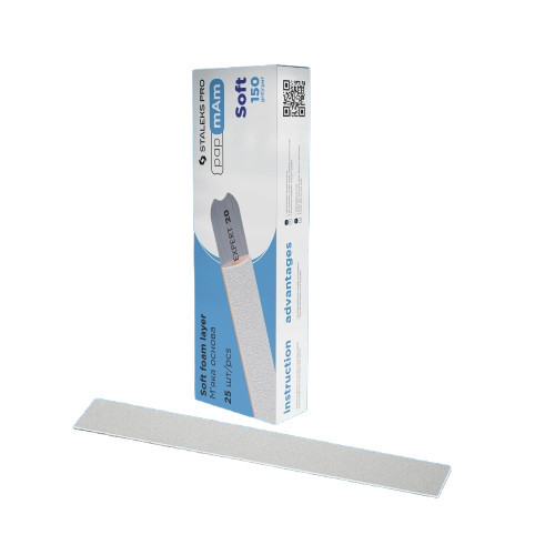 Staleks Disposable Files papmAm Nn Soft Foam Layer Korduvkasutatavad abrasiivsed lindid 25tk