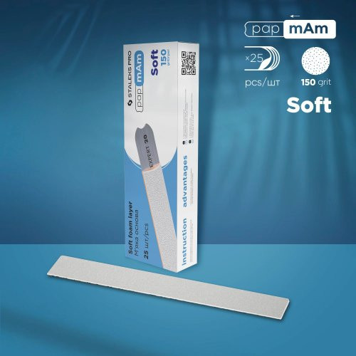 Staleks Disposable Files papmAm Nn Soft Foam Layer Korduvkasutatavad abrasiivsed lindid 25tk