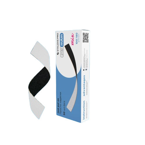 Staleks Expert 22 Disposable double-sided files papmAm Mix Ühekordsed abrasiivsed teibid 50 tk