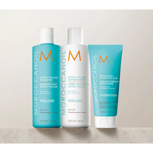 Moroccanoil Volumize and Nourish Set Toitev ja mahtu suurendav komplekt