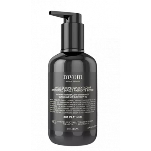 Myom Natural Haircare Anya Semipermanent Color Conditioner Pikaajalise toimega värviga palsam 150ml