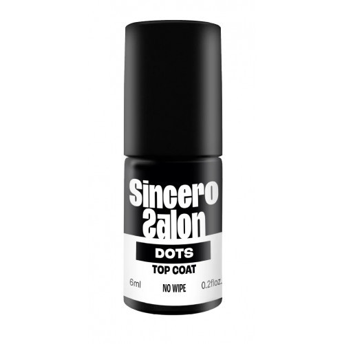 Sincero Salon Top Coat No Wipe Dots Geellaki pealmine kiht 6ml